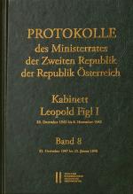 Cover-Bild Protokolle des Ministerrates der Zweiten Republik der Republik Österreich. Kabinett Leopold Figl I, 20. Dezember 1945 bis 8. November 1949. Band 8