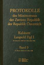 Cover-Bild Protokolle des Ministerrates der Zweiten Republik, Kabinett Leopold Figl I