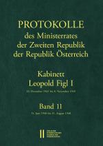Cover-Bild Protokolle des Ministerrates der Zweiten Republik, Kabinett Leopold Figl I