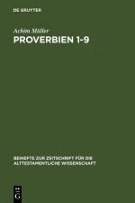 Cover-Bild Proverbien 1-9