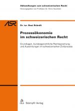 Cover-Bild Prozessökonomie im schweizerischen Recht
