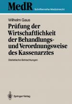 Cover-Bild Prüfung der Wirtschaftlichkeit der Behandlungs- und Verordnungsweise des Kassenarztes