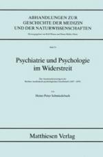 Cover-Bild Psychiatrie und Psychologie im Widerstreit