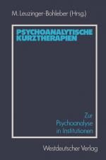 Cover-Bild Psychoanalytische Kurztherapien