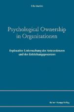 Cover-Bild Psychological Ownership in Organisationen