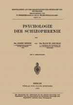Cover-Bild Psychologie der Schizophrenie