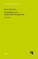 Cover-Bild Psychologie vom empirischen Standpunkt. Dritter Band