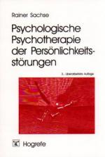 Cover-Bild Psychologische Psychotherapie der Persönlichkeitsstörungen