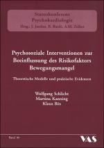 Cover-Bild Psychosoziale Interventionen zur Beeinflussung des Risikofaktors Bewegungsmangel
