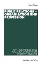 Cover-Bild Public Relations - Organisation und Profession