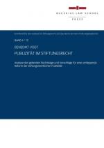 Cover-Bild Publizität im Stiftungsrecht