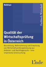 Cover-Bild Qualität der Wirtschaftsprüfung in Österreich