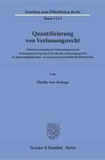 Cover-Bild Quantifizierung von Verfassungsrecht.