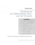 Cover-Bild Quellenband zur Müllerfamilie Stern aus der Neumark