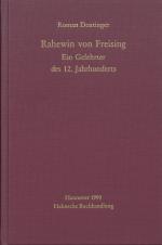 Cover-Bild Rahewin von Freising. Ein Gelehrter des 12. Jahrhunderts