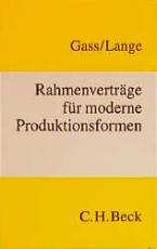 Cover-Bild Rahmenverträge für moderne Produktionsformen