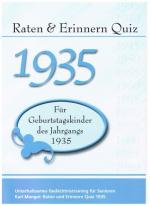 Cover-Bild Raten und Erinnern Quiz 1935