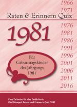 Cover-Bild Raten und Erinnern Quiz 1981