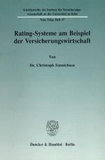 Cover-Bild Rating-Systeme am Beispiel der Versicherungswirtschaft.
