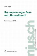 Cover-Bild Raumplanungs-, Bau- und Umweltrecht, Entwicklungen 2009