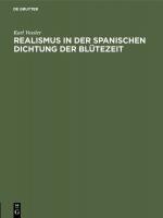 Cover-Bild Realismus in der spanischen Dichtung der Blütezeit