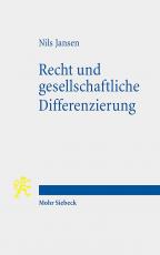 Cover-Bild Recht und gesellschaftliche Differenzierung