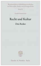 Cover-Bild Recht und Kultur.