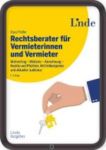 Cover-Bild Rechtsberater für Vermieterinnen und Vermieter