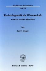 Cover-Bild Rechtsdogmatik als Wissenschaft.