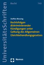 Cover-Bild Rechtsfolgen diskriminierender Kündigungen unter Geltung des Allgemeinen Gleichbehandlungsgesetzes