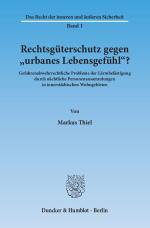 Cover-Bild Rechtsgüterschutz gegen "urbanes Lebensgefühl"?