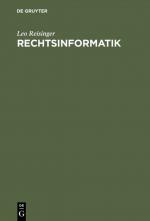 Cover-Bild Rechtsinformatik