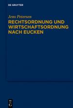 Cover-Bild Rechtsordnung und Wirtschaftsordnung nach Eucken