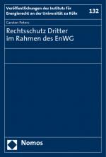 Cover-Bild Rechtsschutz Dritter im Rahmen des EnWG