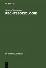 Cover-Bild Rechtssoziologie