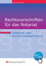 Cover-Bild Rechtsvorschriften für das Notariat