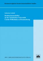 Cover-Bild Rechtswissenschaften an der Technischen Universität Carolo-Wilhelmina zu Braunschweig
