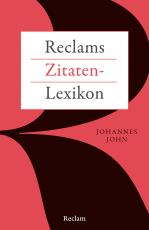 Cover-Bild Reclams Zitaten-Lexikon