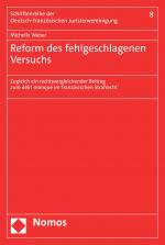 Cover-Bild Reform des fehlgeschlagenen Versuchs