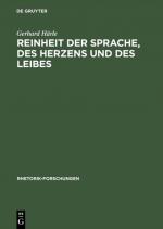 Cover-Bild Reinheit der Sprache, des Herzens und des Leibes