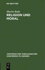 Cover-Bild Religion und Moral