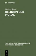 Cover-Bild Religion und Moral