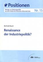Cover-Bild Renaissance der Industriepolitik?