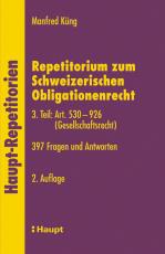 Cover-Bild Repetitorium zum Schweizerischen Obligationenrecht