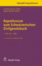 Cover-Bild Repetitorium zum Schweizerischen Zivilgesetzbuch