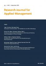 Cover-Bild Research Journal for Applied Management - Jg. 1, Heft 1