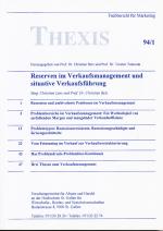 Cover-Bild Reserven im Verkaufsmanagement und situative Verkaufsführung