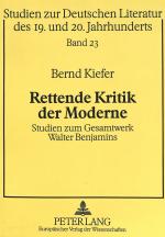 Cover-Bild Rettende Kritik der Moderne