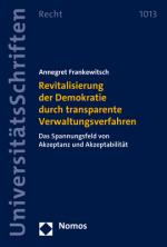 Cover-Bild Revitalisierung der Demokratie durch transparente Verwaltungsverfahren