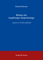 Cover-Bild Risiken der langfristigen Kapitalanlage